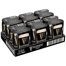 24x Guinness Draught Stout lata 330cc