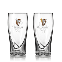 Guinness Set 2 Vasos Pinta 20oz Official Merchandise Gift Pack