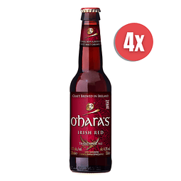 4x O´Haras Irish Red Ale botella 330cc