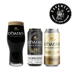 Pack Oharas Stout + vaso Craft Master II OHaras - Beer Square