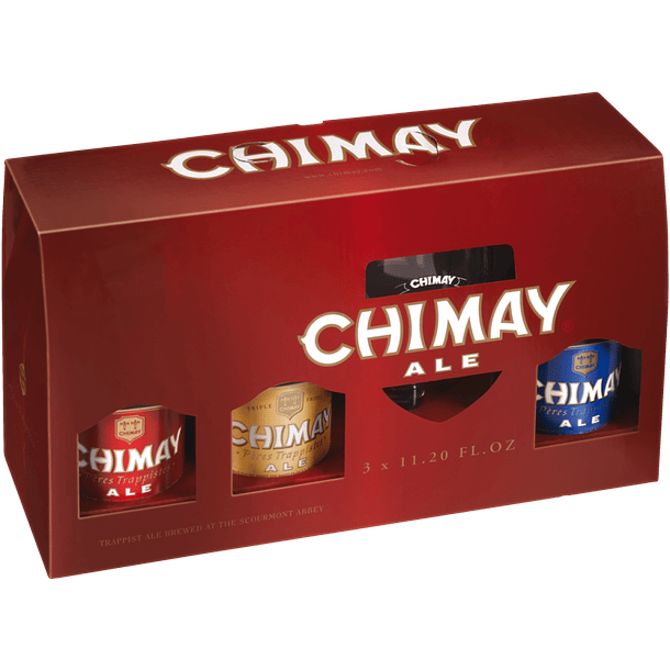 Gift pack Chimay 330 ml - 3 Unidades + 1 copa de regalo 1