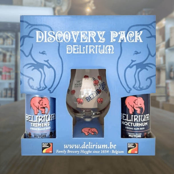 Pack Regalo Delirium Discovery Copa Clásica + 4 botellas 330cc 1