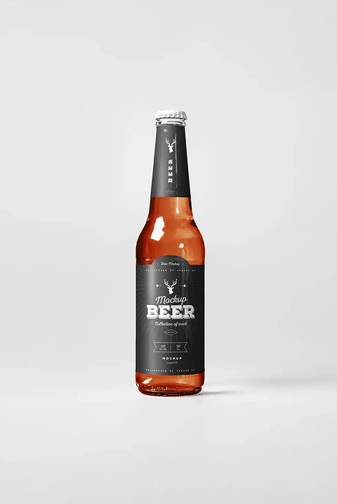 Amber Ale Beer Bottle