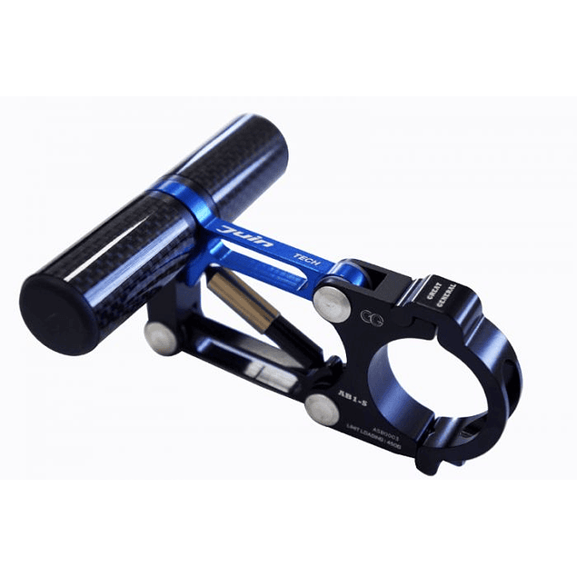 JUIN TECH AB1-S - SOPORTE DE CARBONO/ALUMINIO DE CAMARAS/GPS/TELEFONO - CON SUSPENSION - PARA MANUBRIO DE BICICLETA - AZUL