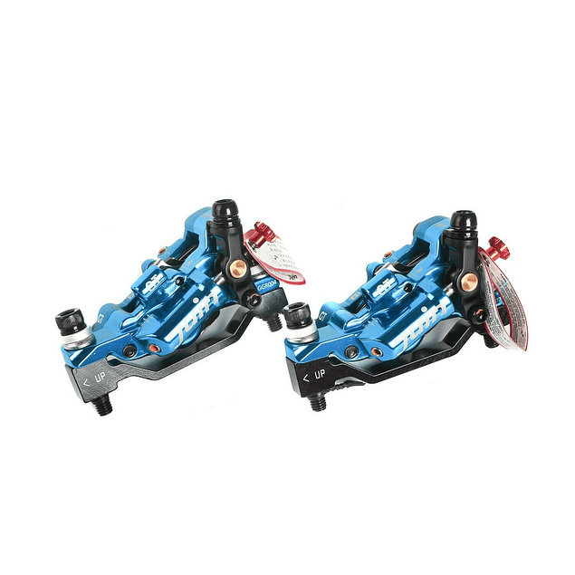 JUIN TECH GT-P - KIT FRENO HIBRIDO TIRO CORTO - 4 PISTONES - PM - COLOR AZUL