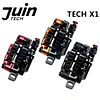 JUIN TECH X1 - KIT FRENO DE DISCO HIDRAULICO ACCIONADO POR CABLE - PM - PASTILLAS Y DISCOS CON DIFUSORES DE CALOR – PARA RUTA/CX/GRAVEL - NARANJA