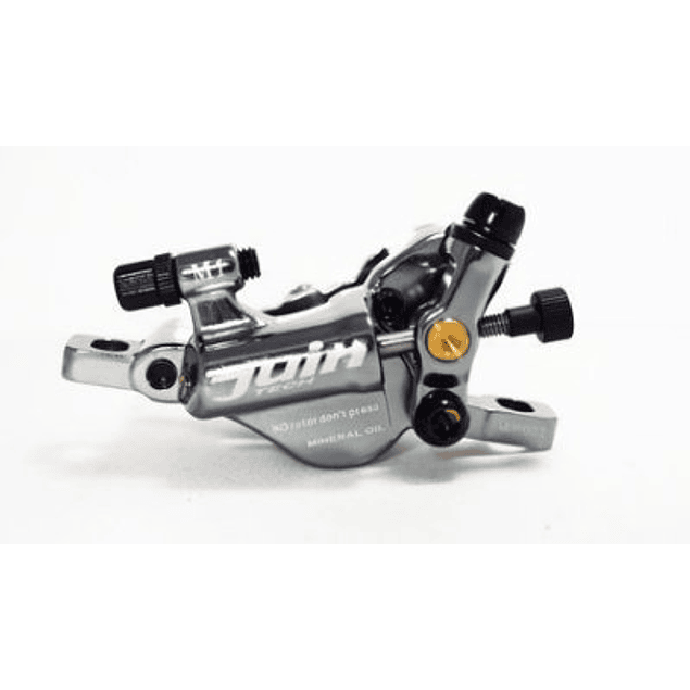 JUIN TECH M1 - KIT DE FRENO HIDRAULICO ACTIVADO POR CABLE - TIPO MTB/TIRO LARGO - PM - DISCOS DE 180MM - GRIS