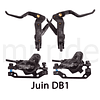 JUIN TECH DB1 - KIT DE FRENO P/MTB - FULL HIDRAILICO - 2 PISTONES - DISCOS 180MM (de acero Japones) - NEGRO