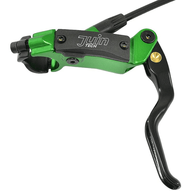 JUIN TECH DB1 - KIT DE FRENO P/MTB - FULL HIDRAILICO - 2 PISTONES - DISCOS 180MM (de acero Japonés) - VERDE