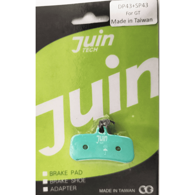 JUIN TECH DP43-SP43 - PASTILLA DE FRENO ORGANICA (COMPATIBLE CON CALIPER GT-P/GT-F)