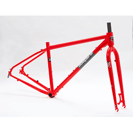 FRAMESET CROMOLY CICLOTURISMO - ROJO