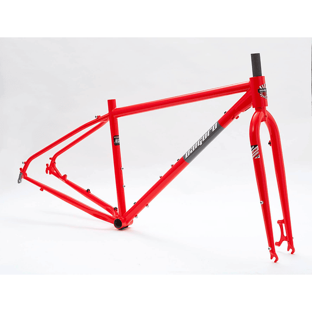 FRAMESET CROMOLY CICLOTURISMO - ROJO