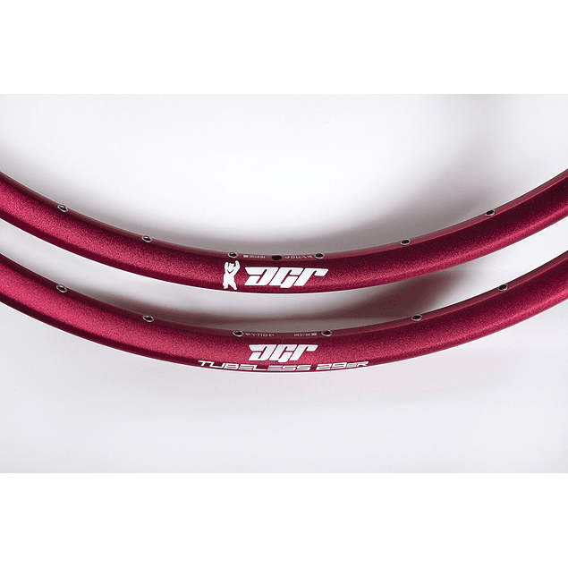 LLANTA DGR COLOR TUBELESS 32H - COLOR ROJO