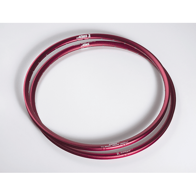 LLANTA DGR COLOR TUBELESS 32H - COLOR ROJO