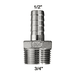 Niple Manguera 3/4" x 1/2"