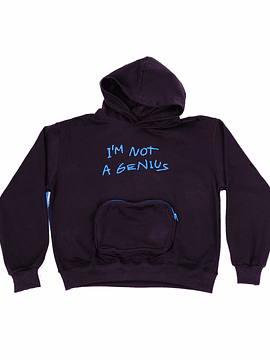 HOODIE "IM NOT A GENIUS" CAFÉ