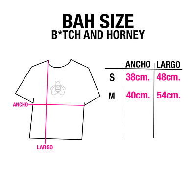 BABY TEE "B*TCH AND HORNY" PINK