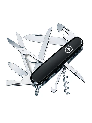Victorinox Huntsman Negra con Funda de Cuero Original – Oferta Exclusiva