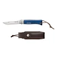 Navaja Opinel Trekking N°08 Azul con Funda de Cuero - Miniatura 1