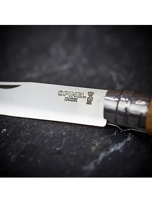 Navaja Opinel N°08 Stainless Steel con Lazo de Cuero
