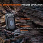 Linterna Recargable Fenix E04R Negra – 300 Lum - Clip Giratorio 360° - Miniatura 8