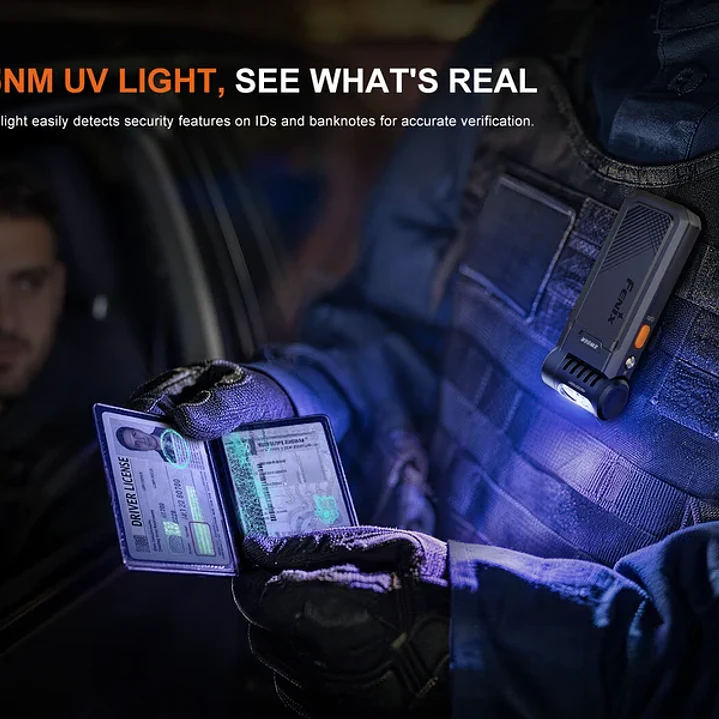 Fenix SW06R – Linterna Recargable Multifunción con Luz UV, Roja y Azul 4