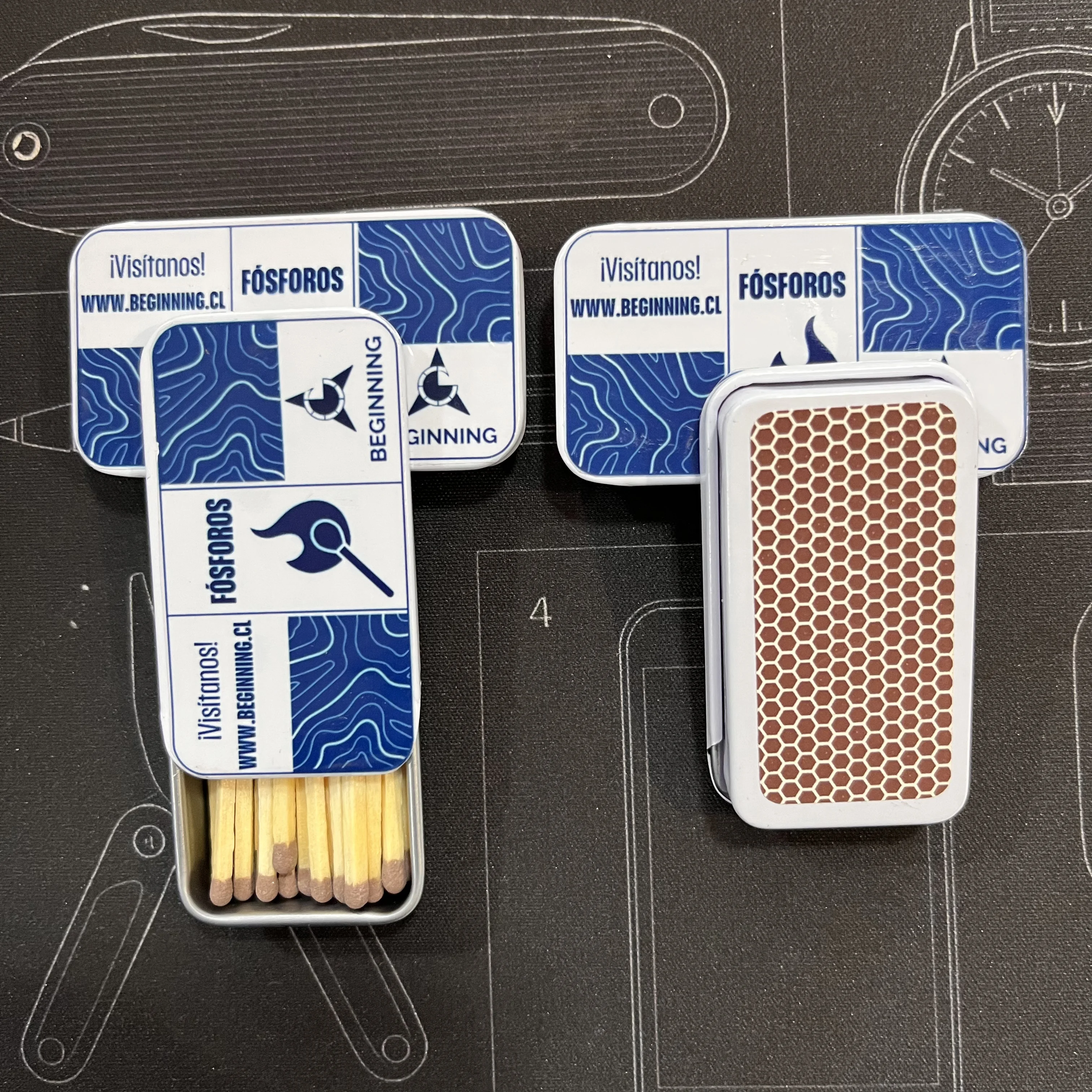 Caja Metálica para Fósforos EDC