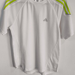 POLERA DEPORTIVA ADIDAS BLANCA M