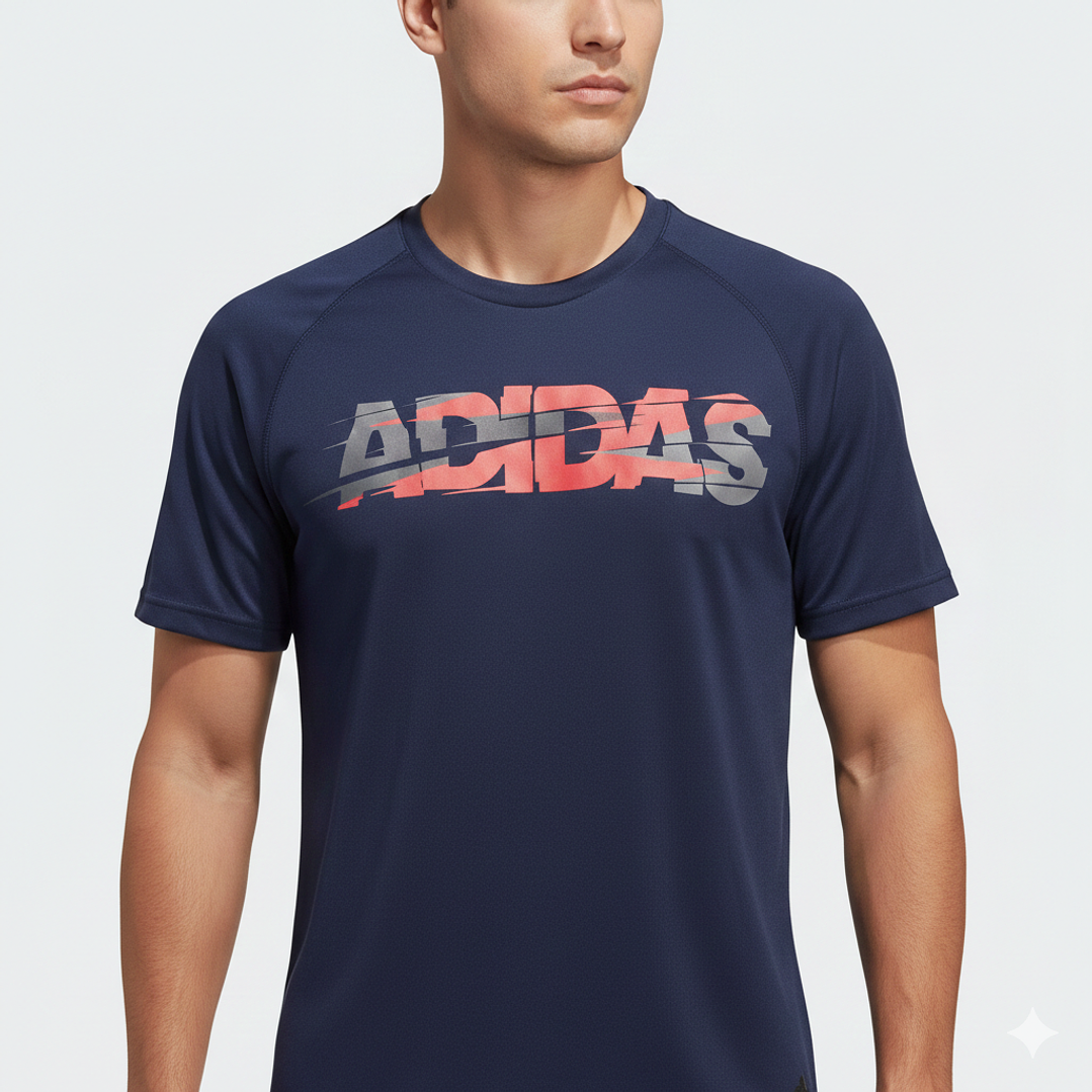 Polera Adidas Azul Marino Talla L — Como Nueva 2