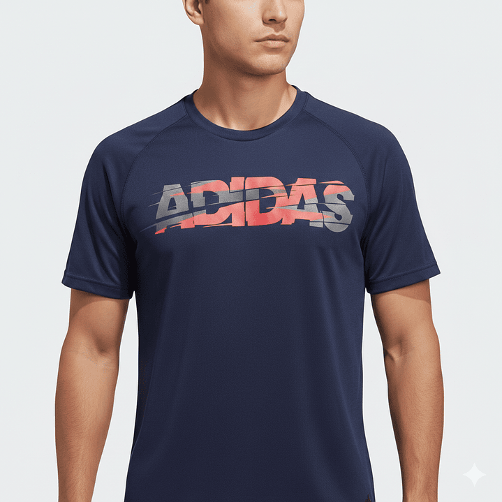 Polera Adidas Azul Marino Talla L — Como Nueva 2