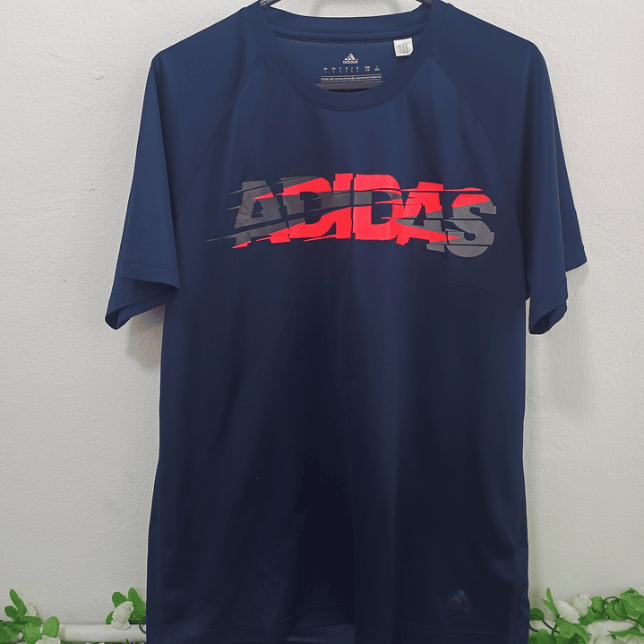 Polera Adidas Azul Marino Talla L — Como Nueva 4