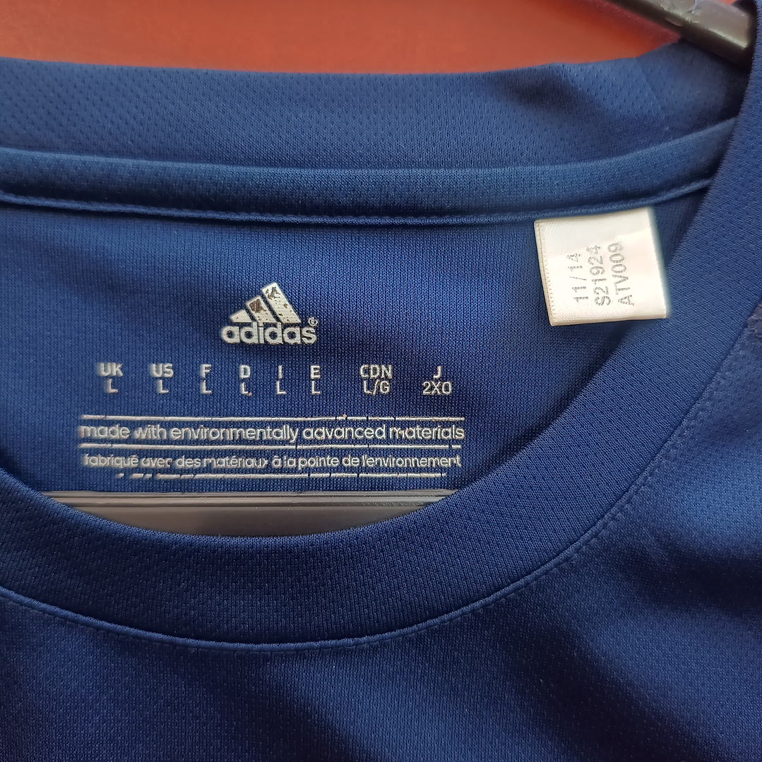 Polera Adidas Azul Marino Talla L — Como Nueva 6