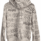 Polerón H&M Beige Graffiti Ciudades Urbanas Streetwear Talla S - Como Nuevo - Miniatura 4