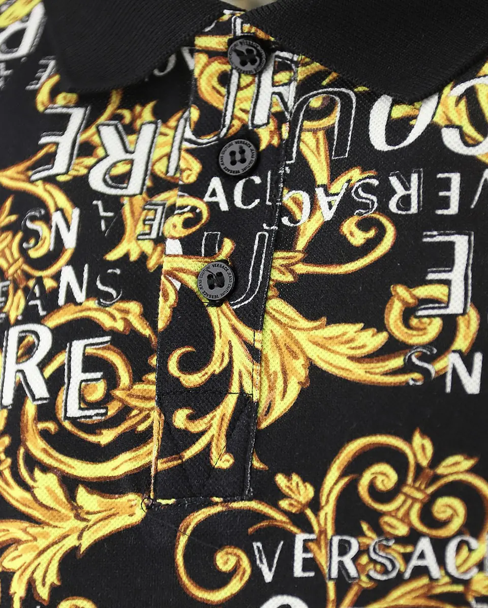 Polera polo Versace Jeans Couture monogram 7