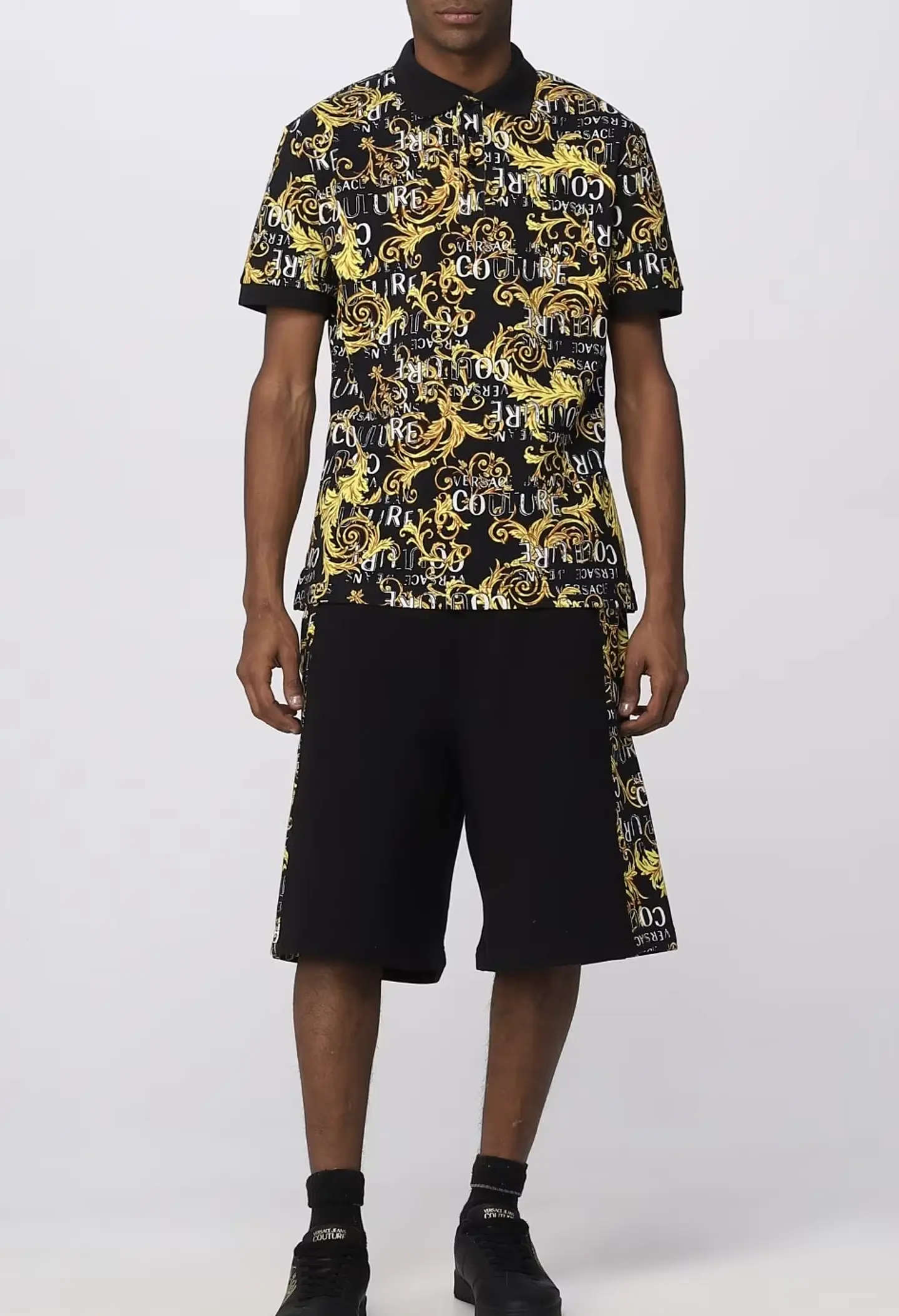 Polera polo Versace Jeans Couture monogram 6