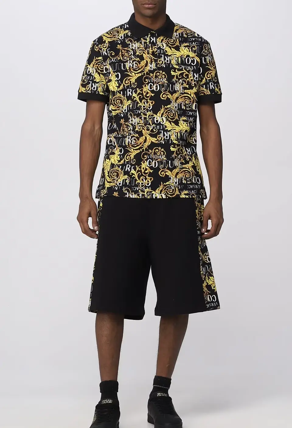 Polera polo Versace Jeans Couture monogram 6