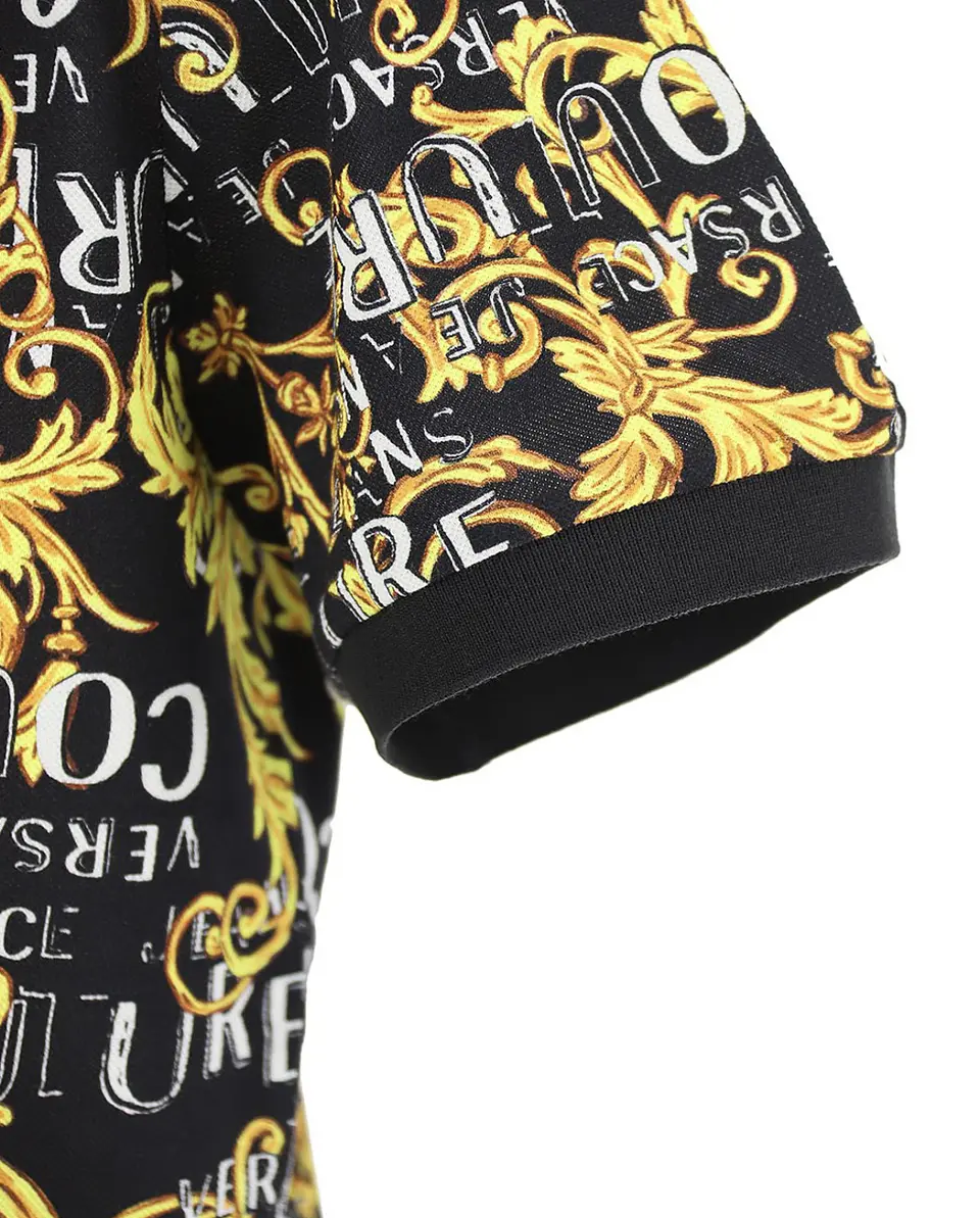 Polera polo Versace Jeans Couture monogram 5