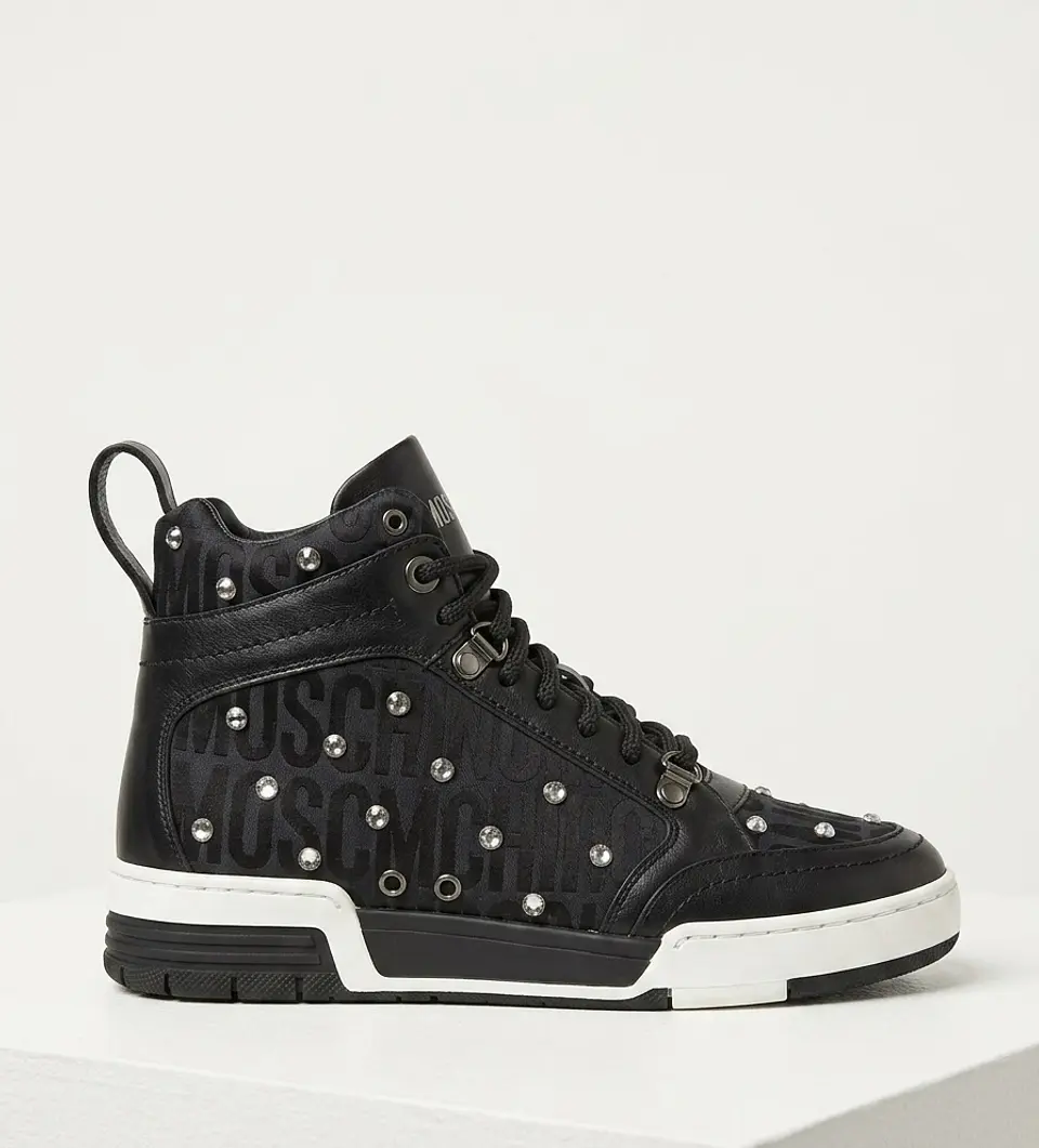 Moschino Glow basket Hombre cuero 1