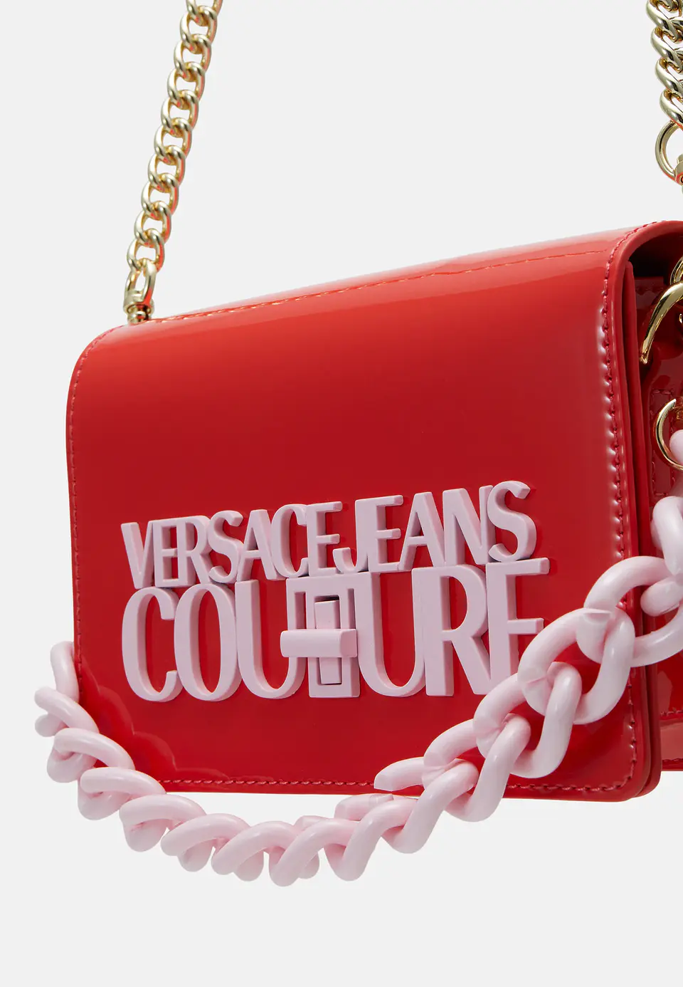 Versace Jeans Couture cartera Charol roja ros  10
