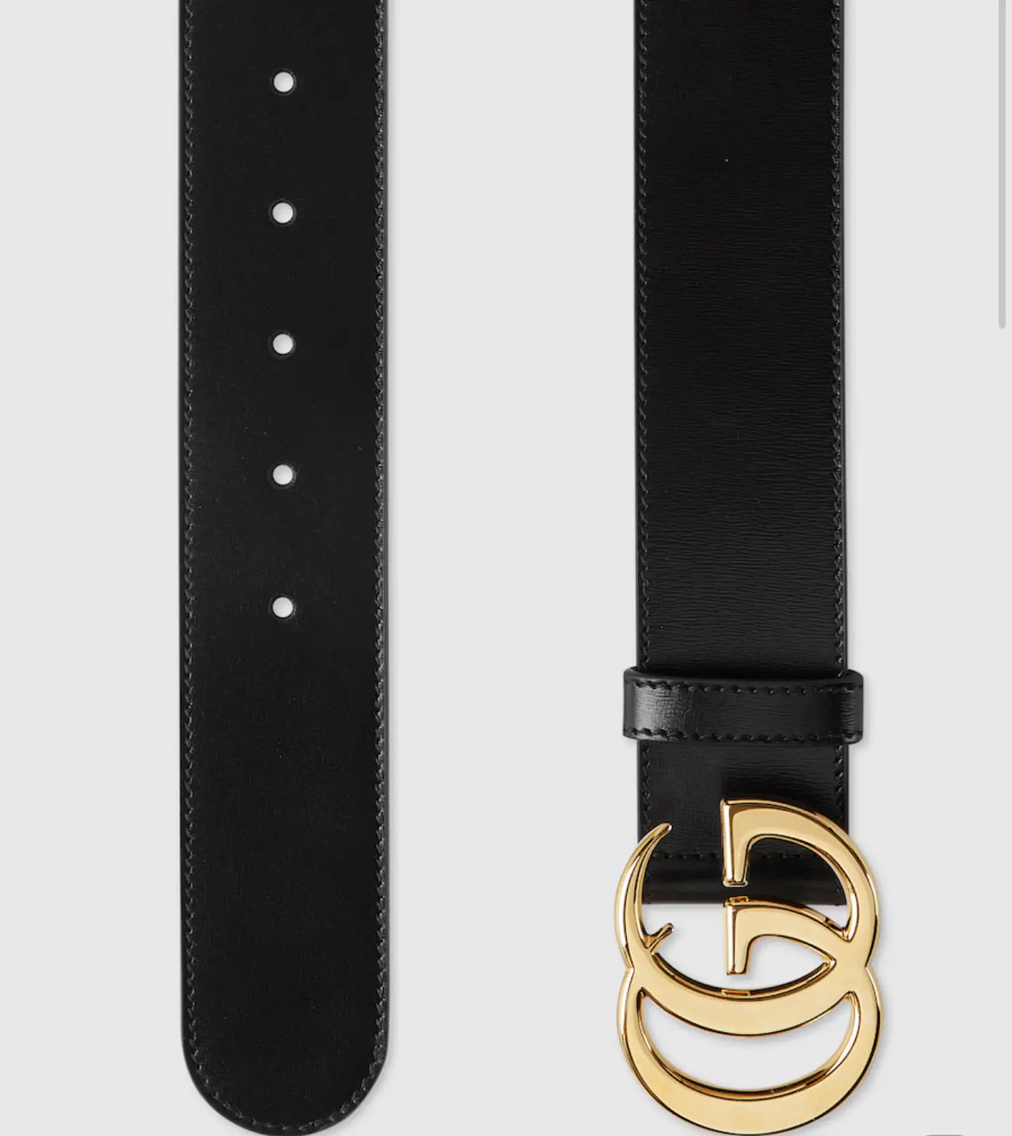 Cinturon Gucci GG Dorado Negro 1