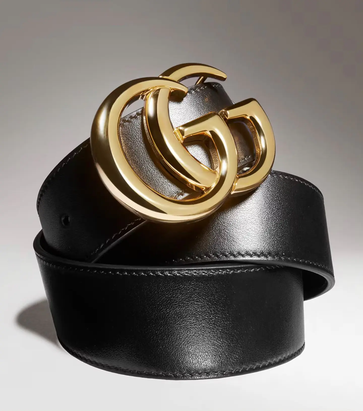 Cinturon Gucci GG Dorado Negro 2
