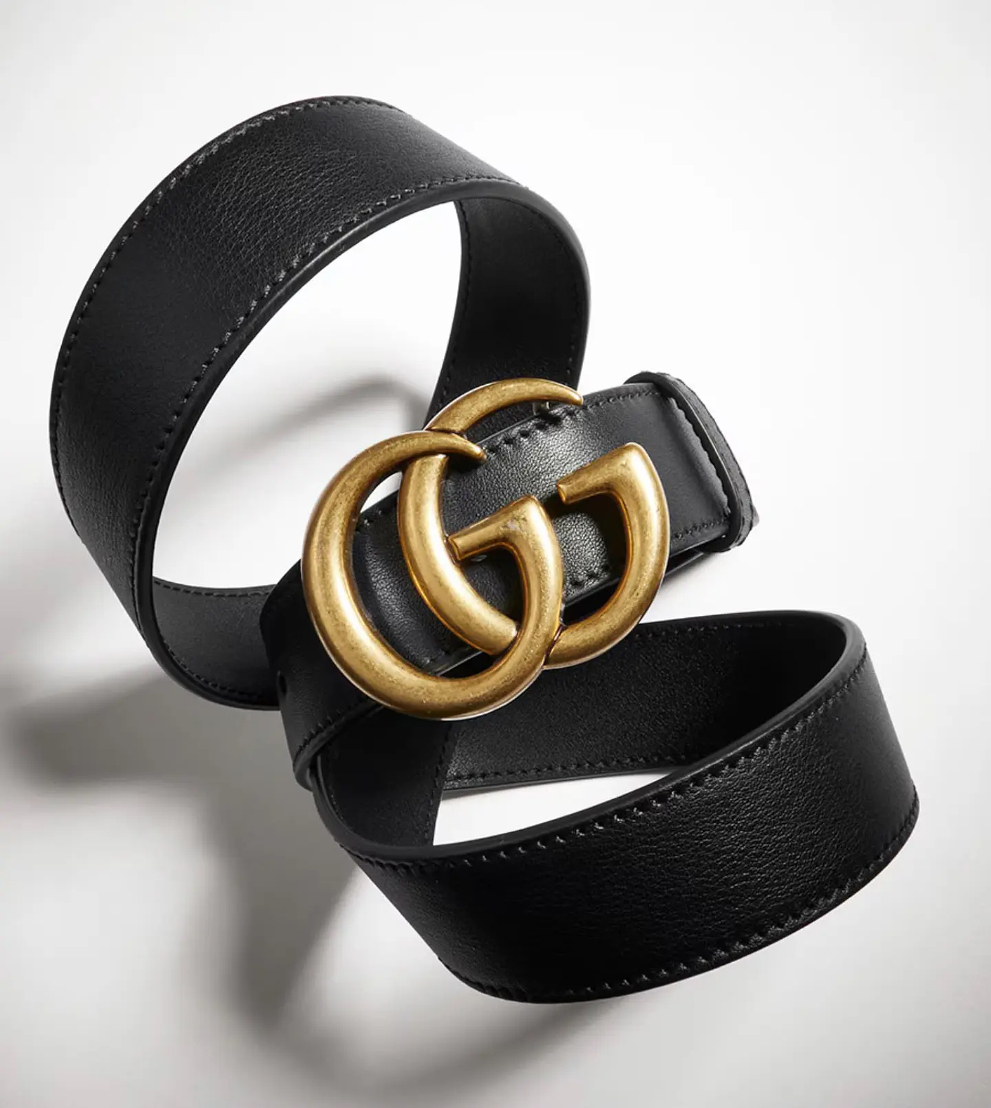 Cinturon Gucci GG Dorado Negro 7