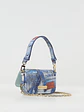Chiara Ferragni cartera eyelike denim azul small - Miniatura 5