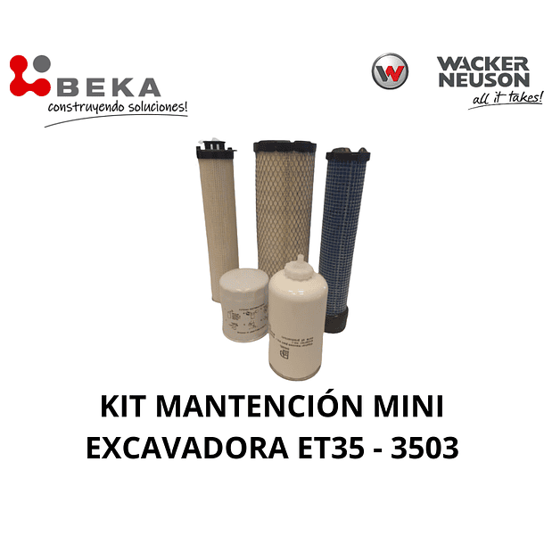 KIT MANTENCION MINI EXCAVADORA ET35 - 3503 1
