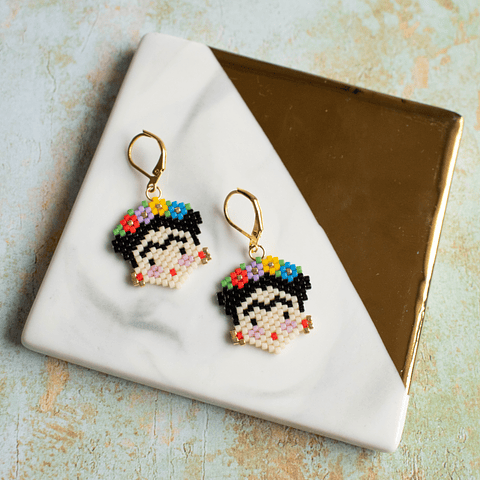 Aros "Frida Kahlo"