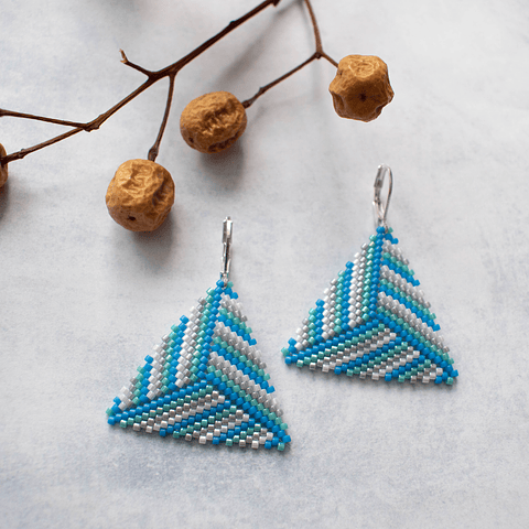 Aros "Dolce Vita" azul y turquesa