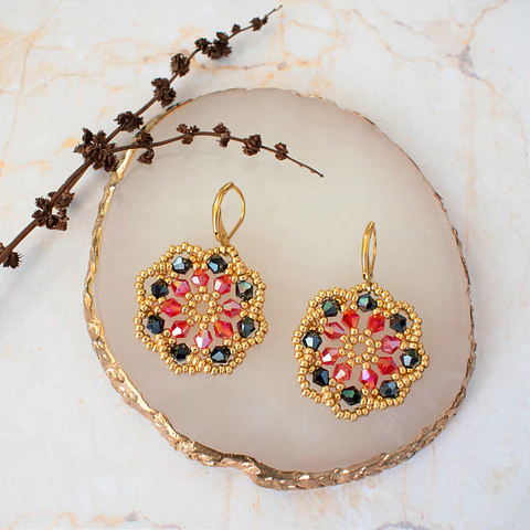 Aros "Rueda" negro y rojo