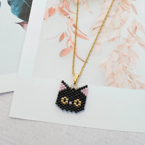 Collar "Gato" negro