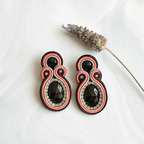 Aros "Valencia" negro y sandía