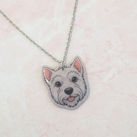 Collar "Westie" blanco